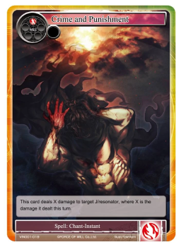 Crime and Punishment single card from Force of Will
