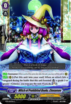 Witch of Prohibited Books, Cinnamon : BT11-057 - Cardfight!! Vanguard Single Card