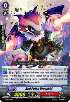 Red Pulse Dracokid : BT11-070 - Cardfight!! Vanguard Single Card