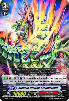 Ancient Dragon, Stegobuster : BT11-075 - Cardfight!! Vanguard Single Card