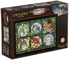 Studio Ghibli: Stained Glass All Seasons My Neighbor Totoro Jigsaw Puzzle (208 Pieces)