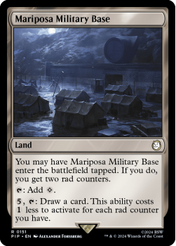 Mariposa Military Base single card from Magic the Gathering