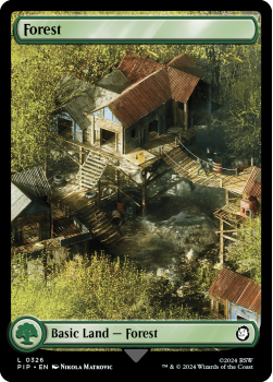 Forest single card from Magic the Gathering