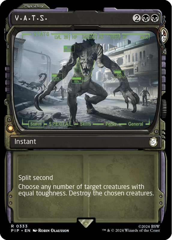 mtg fallout showcase cards Amazon.com: Magic: The Gathering - Collector Booster Box V.A.T.S. (SHOWCASE) : 0333 FALLOUT