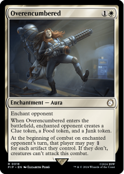 Overencumbered single card from Magic the Gathering