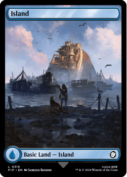 Island single card from Magic the Gathering