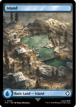 Island single card from Magic the Gathering