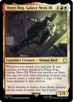 Three Dog, Galaxy News DJ single card from Magic the Gathering