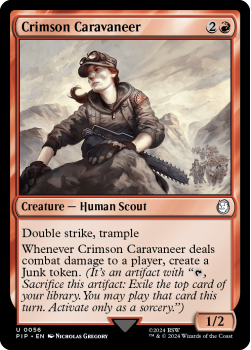 Crimson Caravaneer single card from Magic the Gathering
