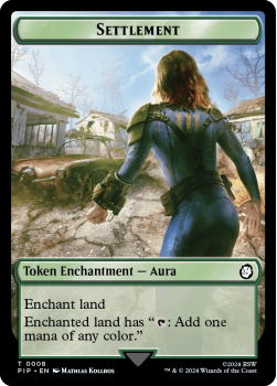 Settlement // Human Soldier : FALLOUT - Magic the Gathering Single Card