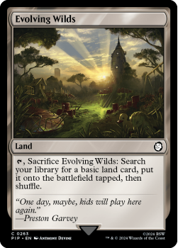 Evolving Wilds single card from Magic the Gathering