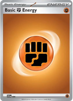 Basic Fighting Energy single card from Pokemon
