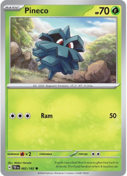 Pineco single card from Pokemon