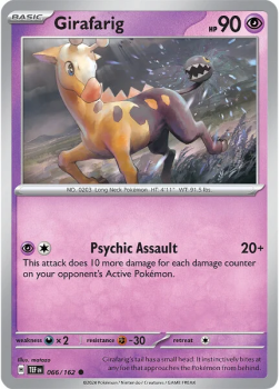 Girafarig single card from Pokemon