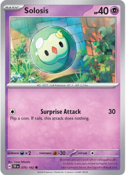 Solosis single card from Pokemon
