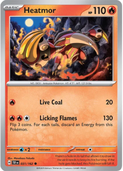 Heatmor single card from Pokemon