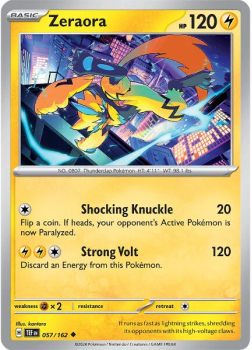 Zeraora single card from Pokemon