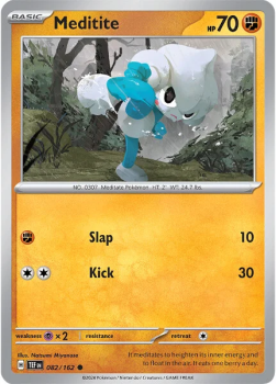 Meditite single card from Pokemon