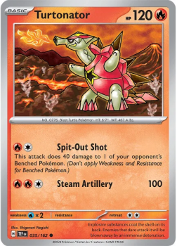 Turtonator single card from Pokemon
