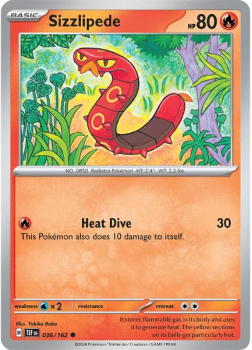 Sizzlipede single card from Pokemon