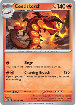 Centiskorch single card from Pokemon