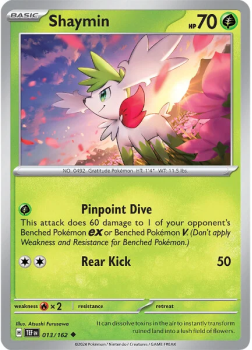 Shaymin single card from Pokemon