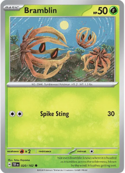 Bramblin single card from Pokemon