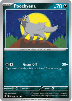 Poochyena single card from Pokemon