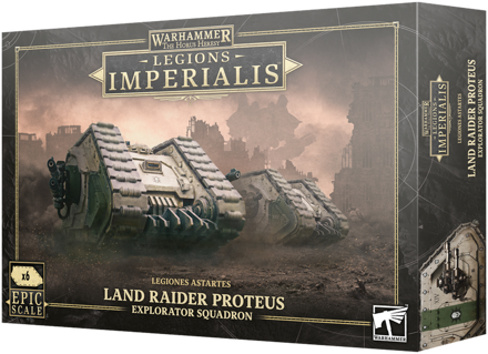 Box for Warhammer Legions Imperialis Legiones Astartes Land Raider Proteus Explorator Squadron