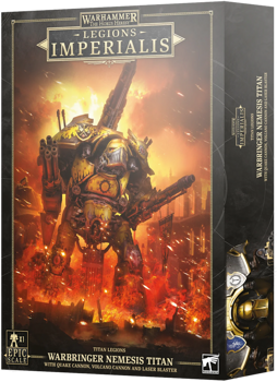 Box for Titan Legions Warbringer Nemesis Titan with Quake Cannon, Volcano Cannon, and Laser Blaster
