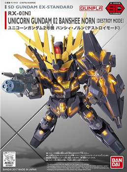 SD Gundam EX Standard Unicorn Gundam 2 Banshee Norn Model Kit