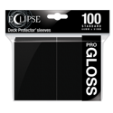 Ultra Pro Eclipse Gloss Standard Sleeves: - Jet Black (100 Sleeves)