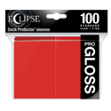Ultra Pro Eclipse Gloss Standard Sleeves: - Apple Red (100 Sleeves)