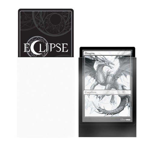 Ultra Pro Eclipse Standard Matte Sleeves 100 Pack - Jet Black, Opaque Back, Premium Protection Ultra Pro Mtg Ultra Pro Eclipse Standard Matte Sleeves 100 Pack - Jet Black, Opaque Back, Premium Protection Ultra Pro Mtg