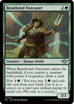 Beastbond Outcaster single card from Magic the Gathering