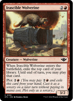 Irascible Wolverine (FOIL) single card from Magic the Gathering