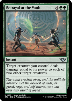Betrayal at the Vault single card from Magic the Gathering