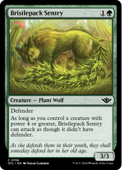 Bristlepack Sentry (FOIL) single card from Magic the Gathering