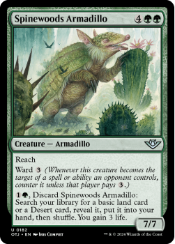 Spinewoods Armadillo single card from Magic the Gathering