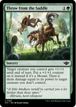 Throw from the Saddle single card from Magic the Gathering