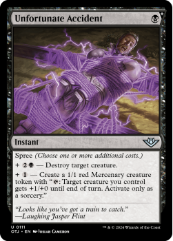 Unfortunate Accident (FOIL) single card from Magic the Gathering