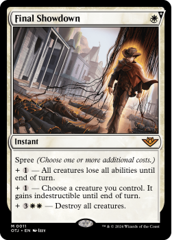 Final Showdown (FOIL) single card from Magic the Gathering