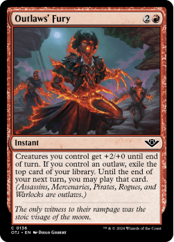 Outlaws' Fury (FOIL) single card from Magic the Gathering