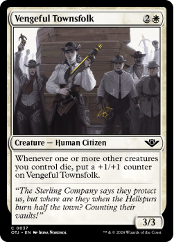 Vengeful Townsfolk (FOIL) single card from Magic the Gathering