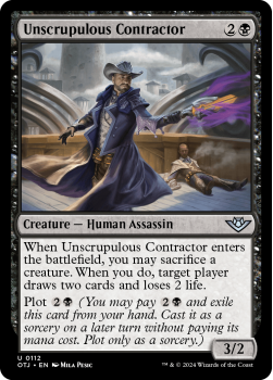 Unscrupulous Contractor (FOIL) single card from Magic the Gathering