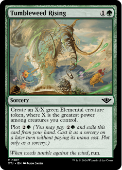Tumbleweed Rising single card from Magic the Gathering