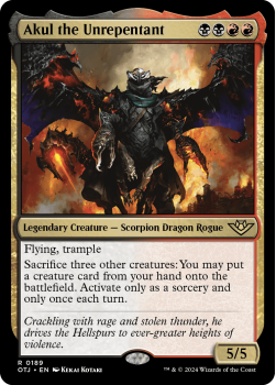 Akul the Unrepentant single card from Magic the Gathering