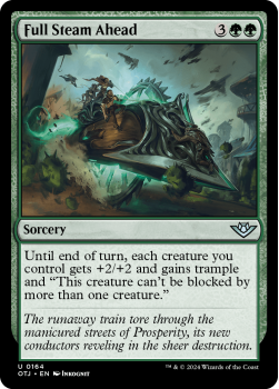 Full Steam Ahead single card from Magic the Gathering