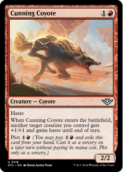 Cunning Coyote single card from Magic the Gathering