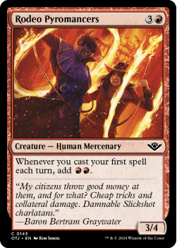 Rodeo Pyromancers single card from Magic the Gathering